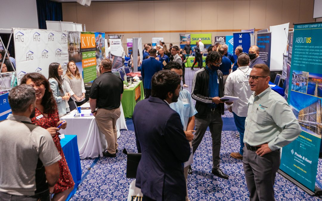 Moss Department of Construction Management welcomed more than 40 companies, nearly 200 students at its Fall 2021 Career Expo