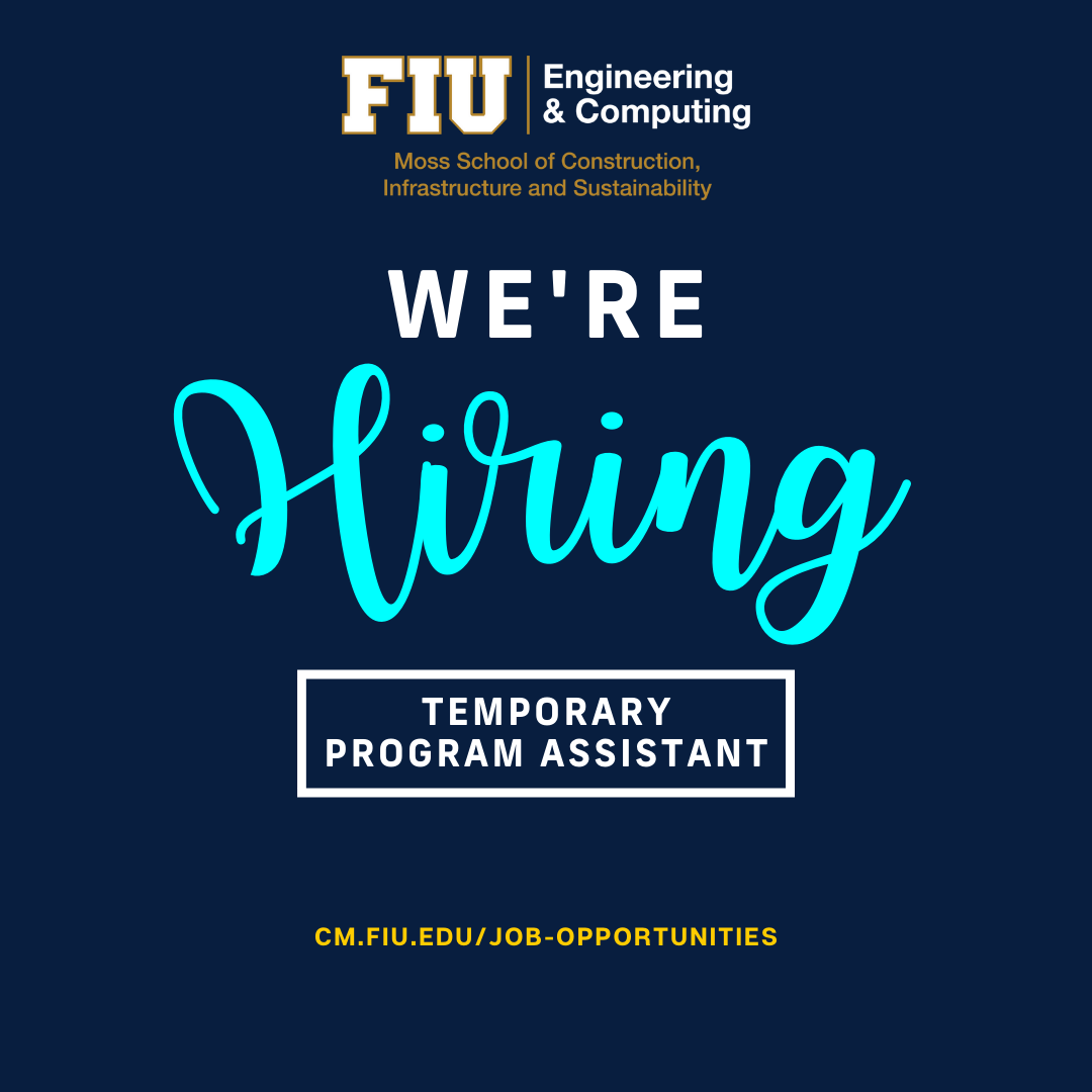 We are HIRING – Temporary Program Assistant